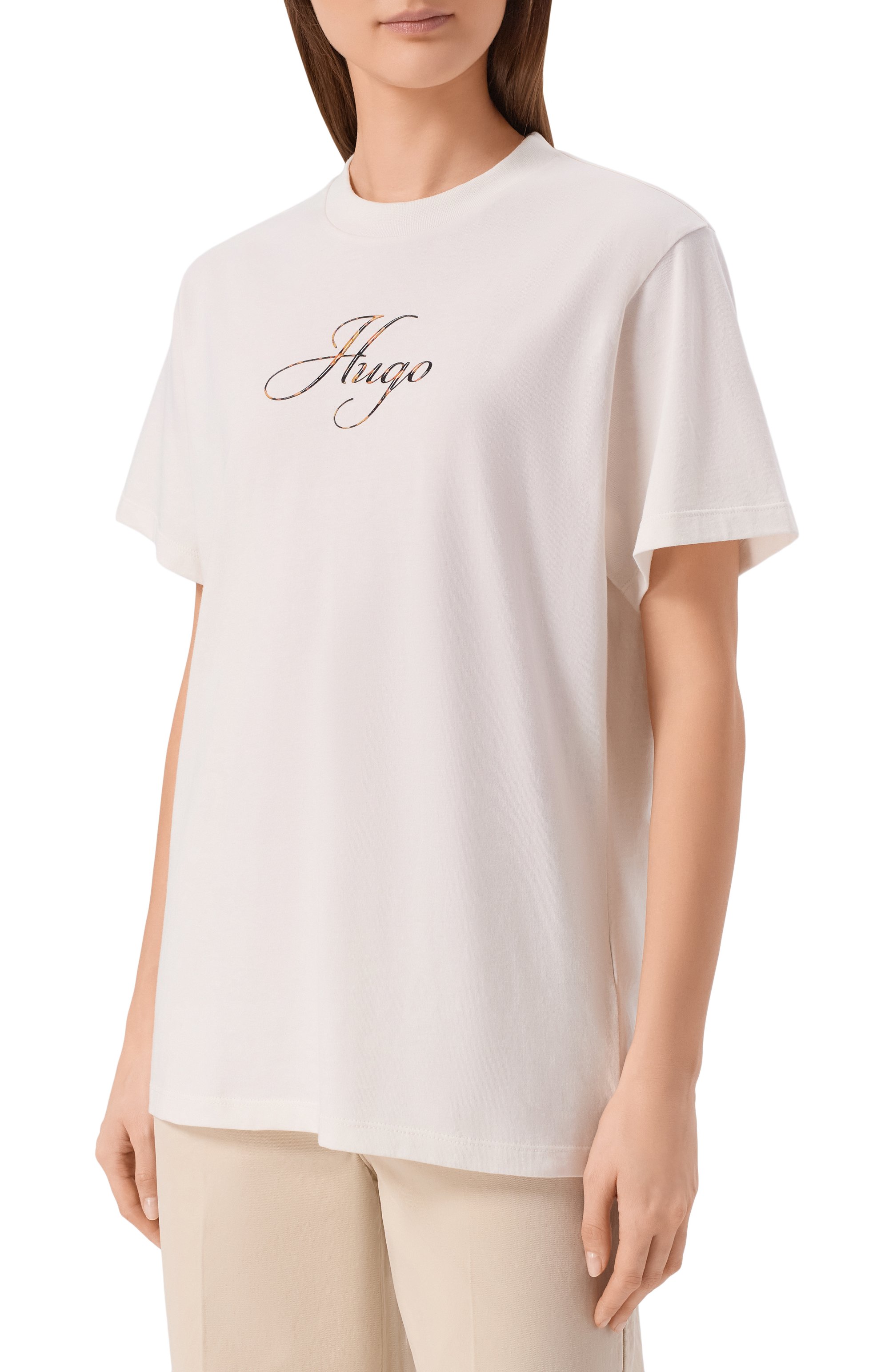 Хлопковая футболка HUGO, арт. 50560566, фото 3