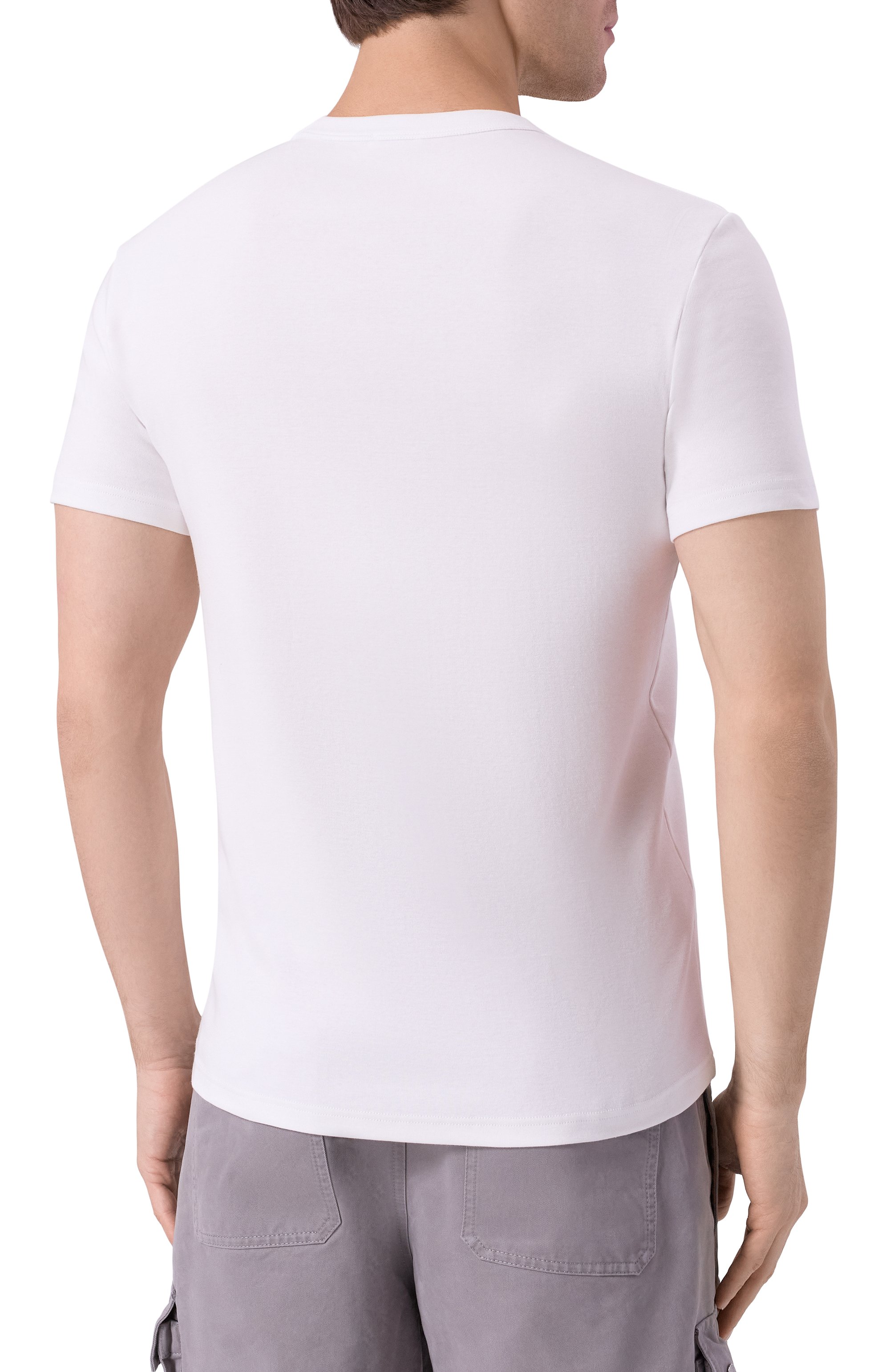 Хлопковая футболка KITON, арт. UNWM008K0275H02, фото 4