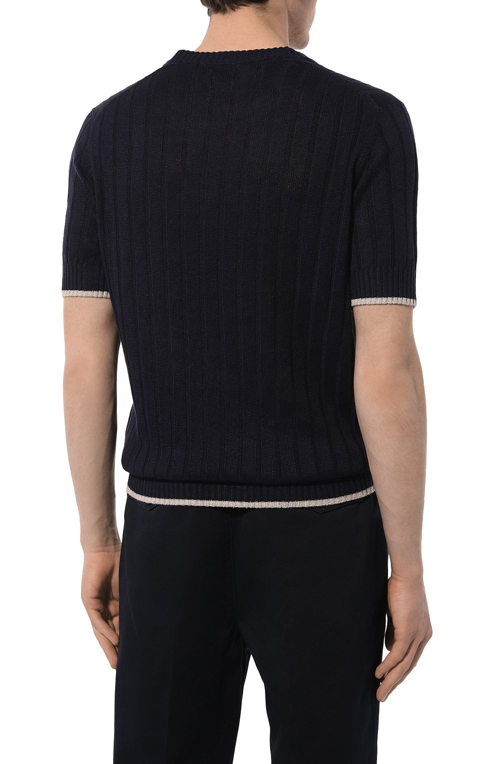 Джемпер изо льна и хлопка BRUNELLO CUCINELLI, арт. M2L70B2273, фото 4