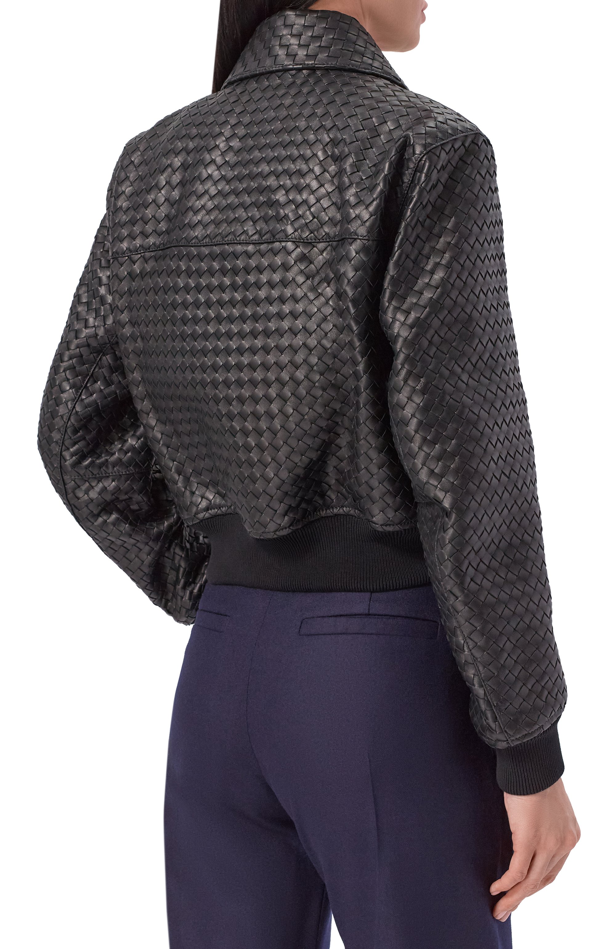 Кожаный бомбер BOTTEGA VENETA, арт. 863945/V6AR0, фото 4