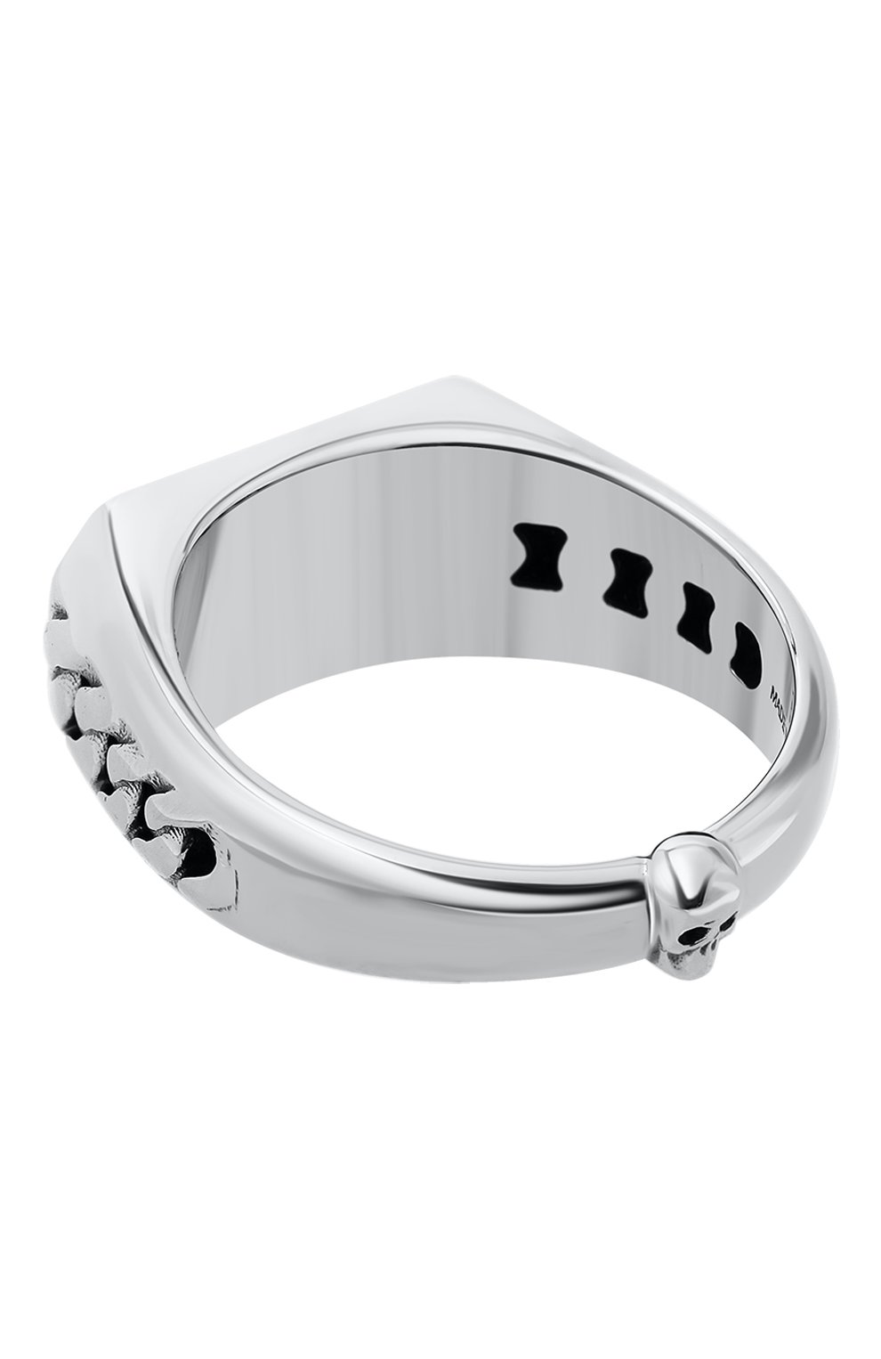 Кольцо ALEXANDER MCQUEEN серебряного цвета по цене 41750 руб., арт. 748241/J160Y, фото 3 Кольцо ALEXANDER MCQUEEN, арт. 748241/J160Y, фото 3
