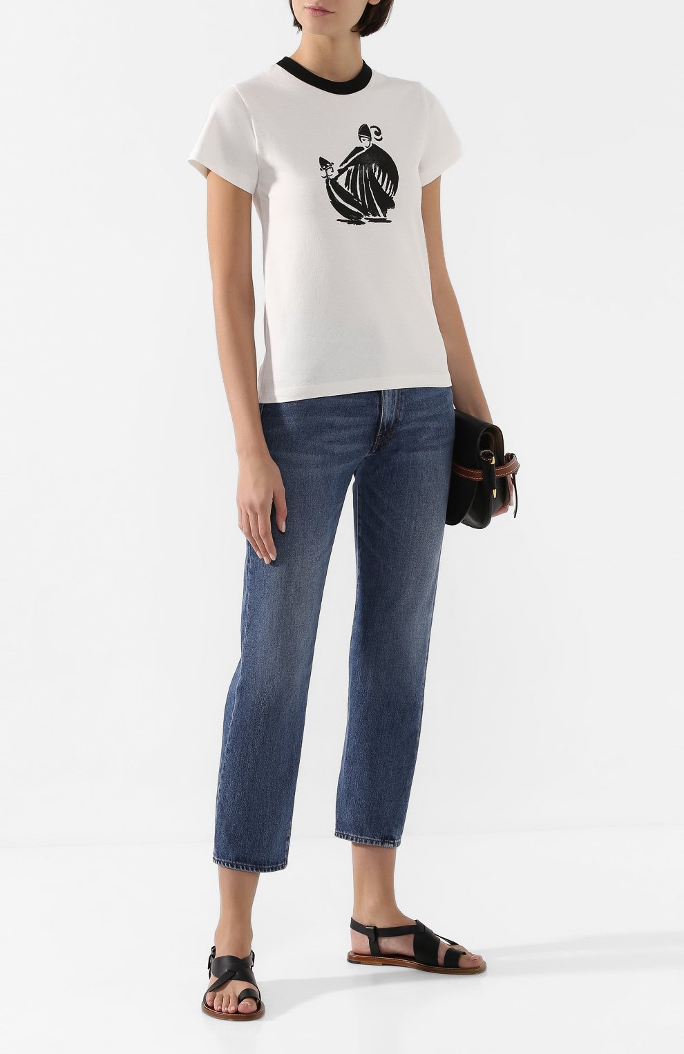 Хлопковая футболка LANVIN, арт. RW-T0688I-TJ02-H19, фото 2