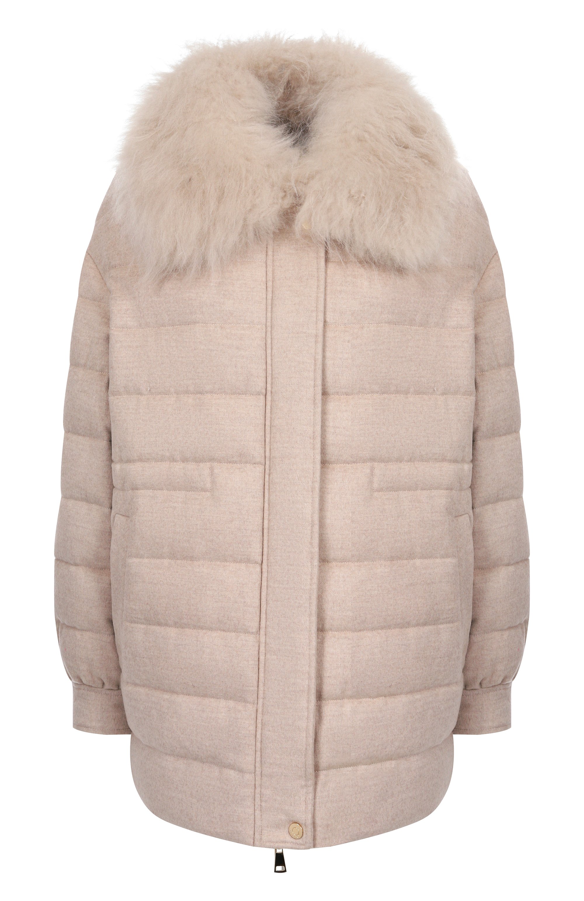 Пуховик из шерсти и кашемира MANZONI24, арт. 25M1568-S0FT0CFE, фото 1