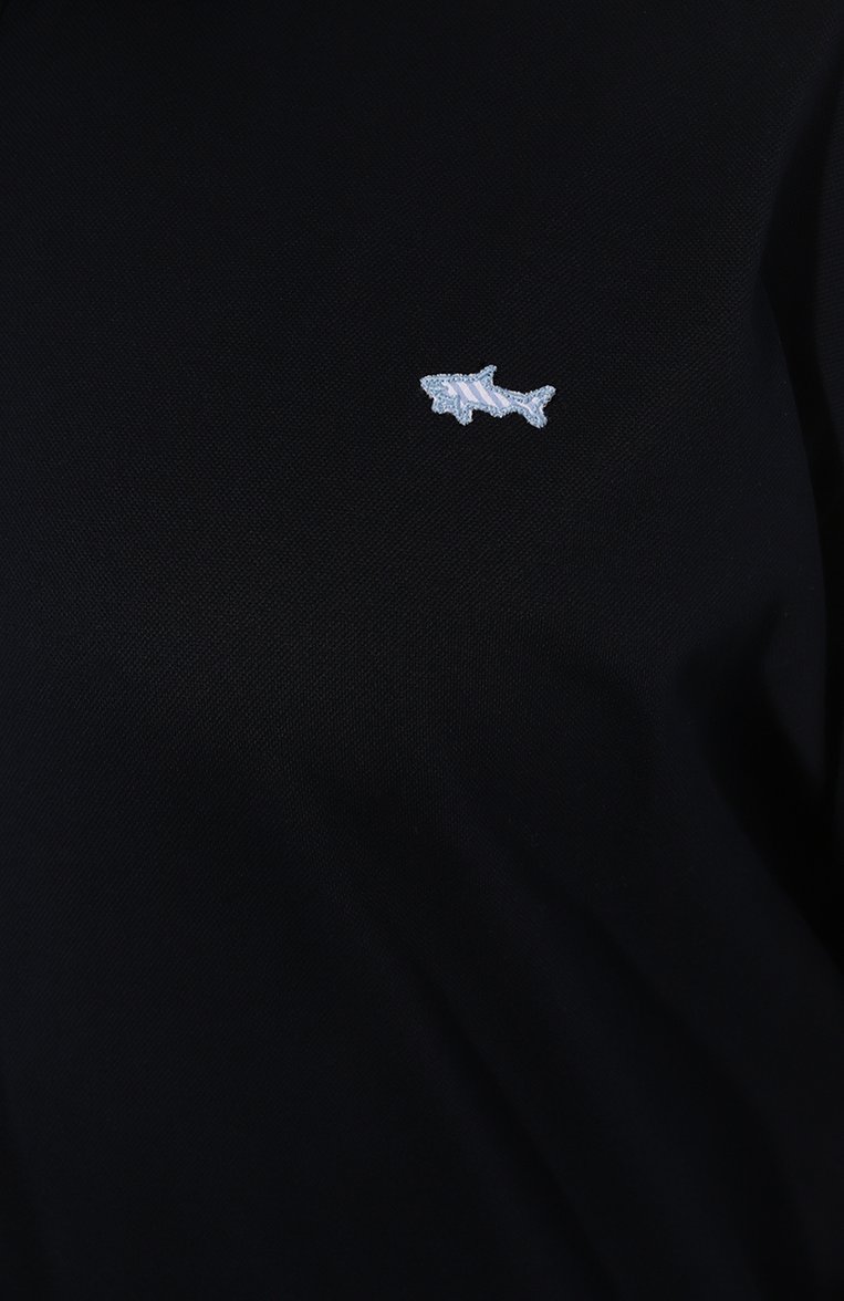 Мужское хлопковое поло PAUL&SHARK темно-синего цвета, арт. 24411271/3XL-6XL | Фото 5 (Рукава: Короткие; Длина (для топов): Удлиненные; Материал внешний: Хлопок; Застежка: Пуговицы; Стили: Кэжуэл; Принт: Без принта; Мужское Кросс-КТ: Футболка-одежда; Автоматизация состава: Проставлено; Автоматизация ТО: Проставлено)