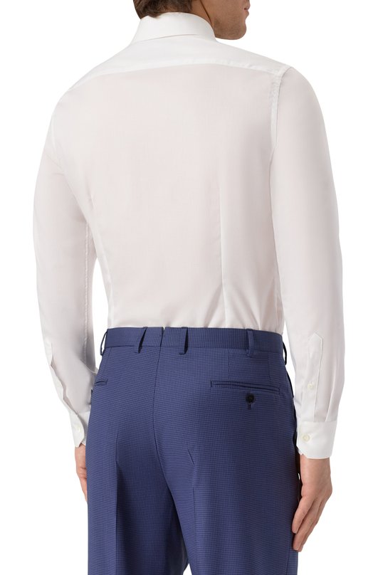 Хлопковая сорочка Corneliani 26P010-2611409 Белый  26P010-2611409 Фото 4