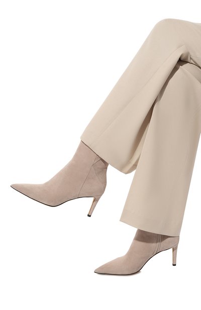 Замшевые ботильоны KITON, арт. D56823K0525F03, фото 3