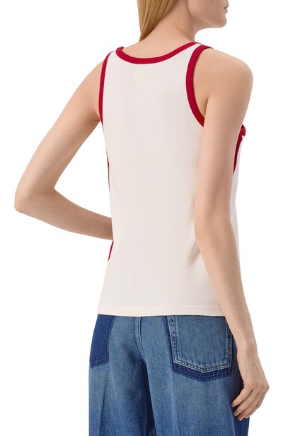 Хлопковая майка AG ADRIANO GOLDSCHMIED белого цвета по цене 9950 руб., арт. W0134-102, фото 4 Хлопковая майка AG ADRIANO GOLDSCHMIED, арт. W0134-102, фото 4