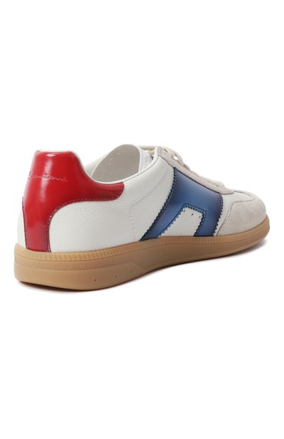 Кожаные кеды dbs oly SANTONI, арт. MBPG21965FARCN0C, фото 5