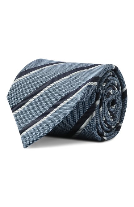 Мужской шелковый галстук ZEGNA тёмно-голубого цвета по цене 0 руб., арт. 1P8/Z8D06TA8 | Фото 1