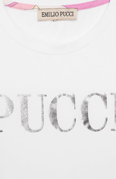 Хлопковая футболка EMILIO PUCCI, арт. 9K8011/KA060/10-14, фото 3