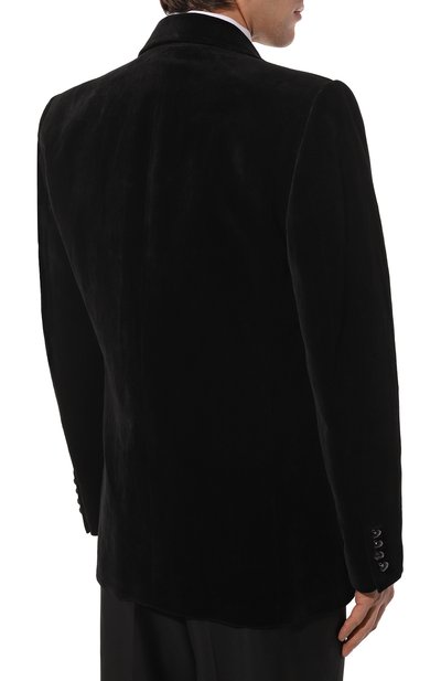 Пиджак из хлопка и льна GUCCI, арт. 648932 Z8AMW, фото 4