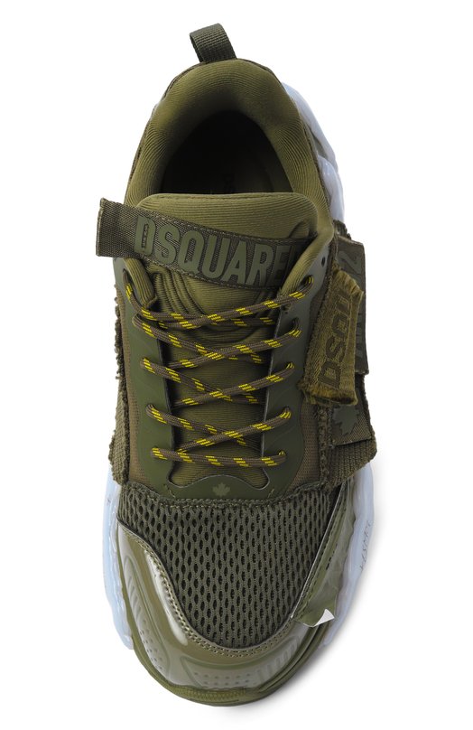 Текстильные кроссовки Faster Dsquared2 SNM0461/35508739 Хаки  SNM0461/35508739 Фото 5