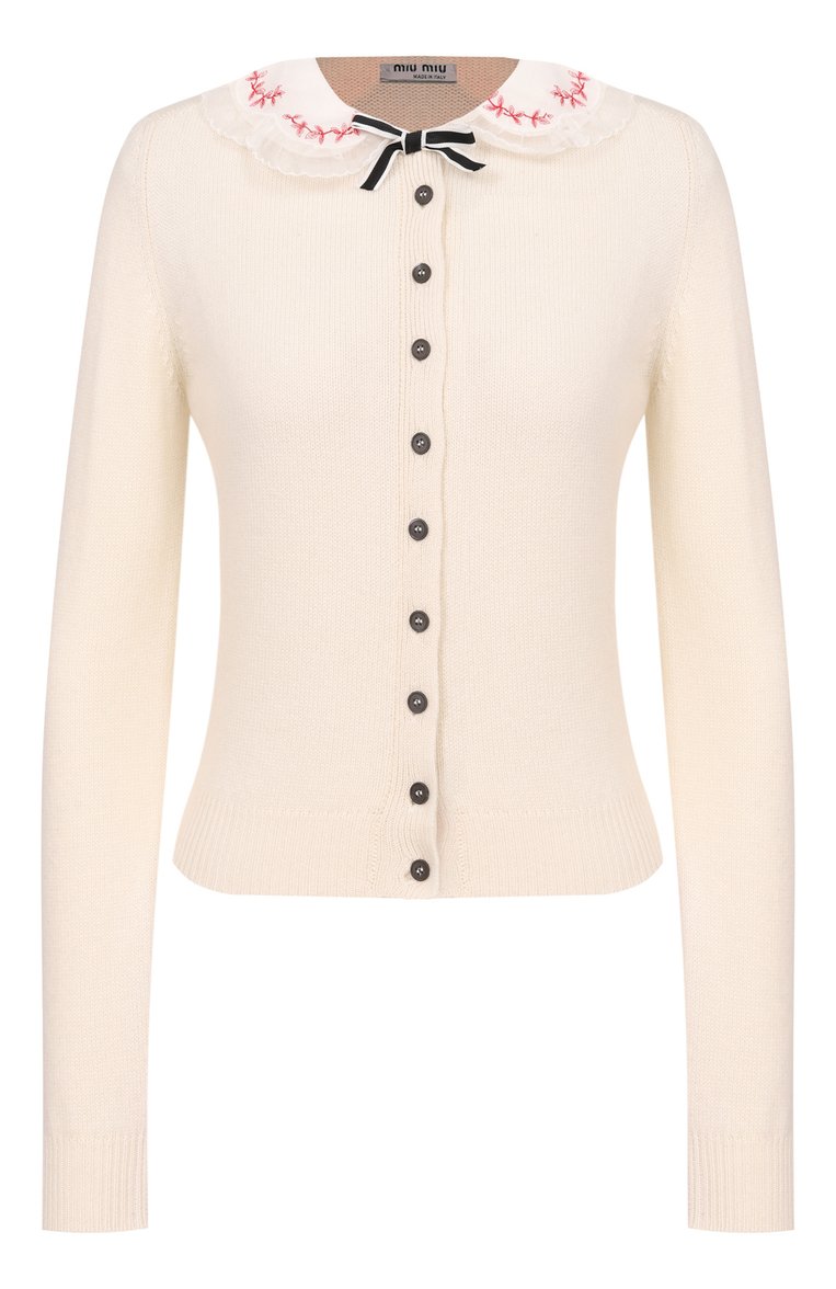 Шерстяной кардиган MIU MIU, арт. MMF385-1YFV-F0L86, фото 1