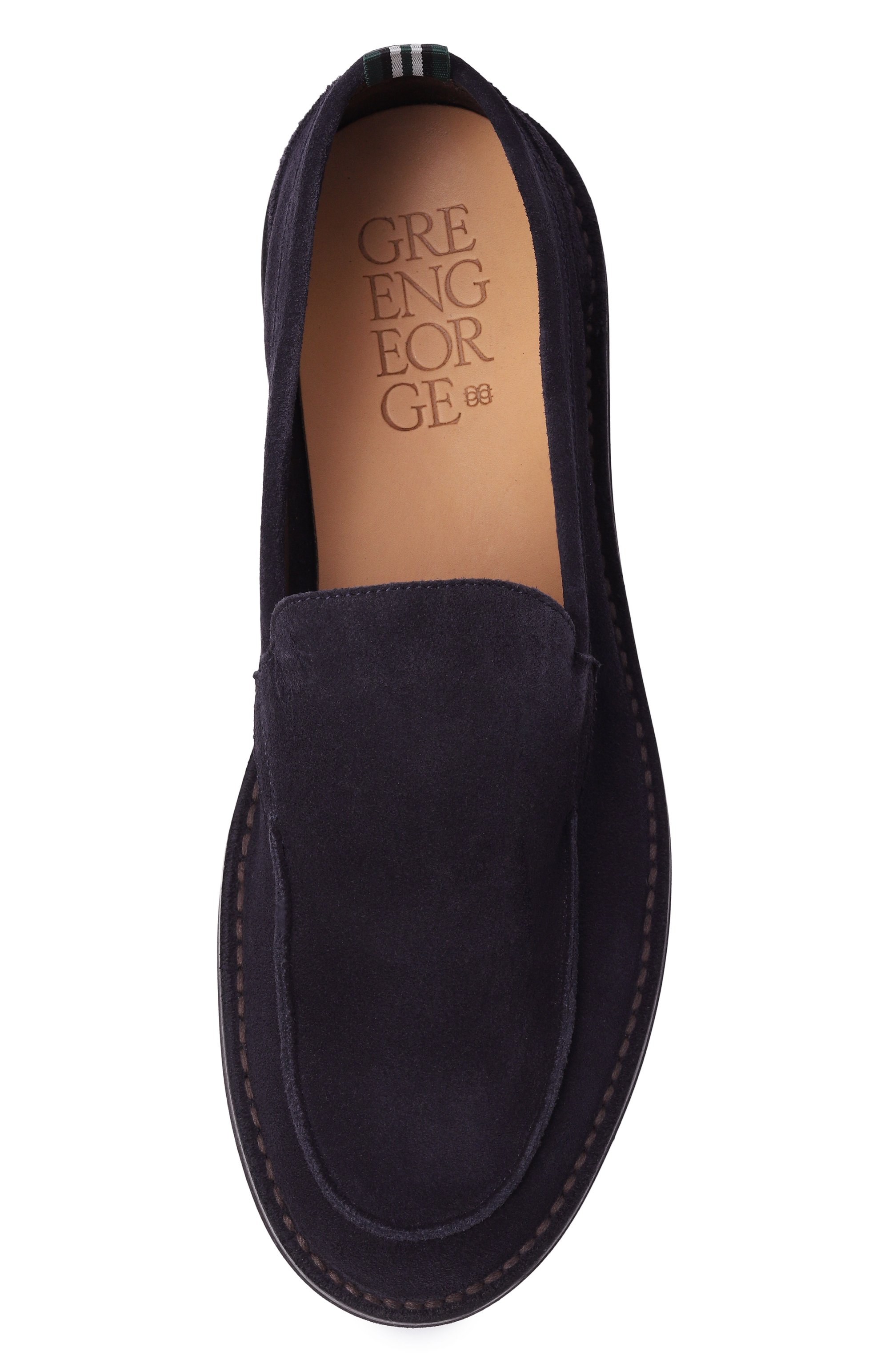 Замшевые лоферы GREEN GEORGE темно-синего цвета по цене 49500 руб., арт. 1049/LIGHT, фото 5 Замшевые лоферы GREEN GEORGE, арт. 1049/LIGHT, фото 5
