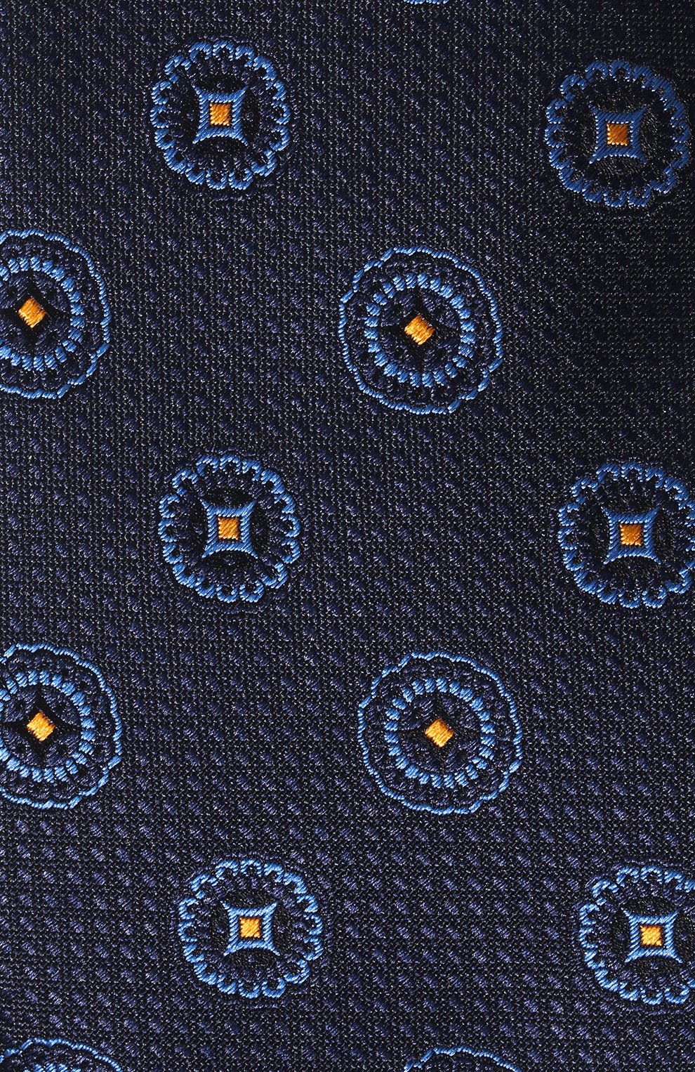 Шелковый галстук CANALI темно-синего цвета по цене 16600 руб., арт. 18/HJ03522, фото 4 Шелковый галстук CANALI, арт. 18/HJ03522, фото 4