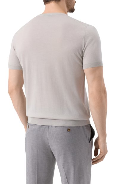 Шерстяной джемпер CORNELIANI серого цвета по цене 51500 руб., арт. 25M525-2525126, фото 4 Шерстяной джемпер CORNELIANI, арт. 25M525-2525126, фото 4