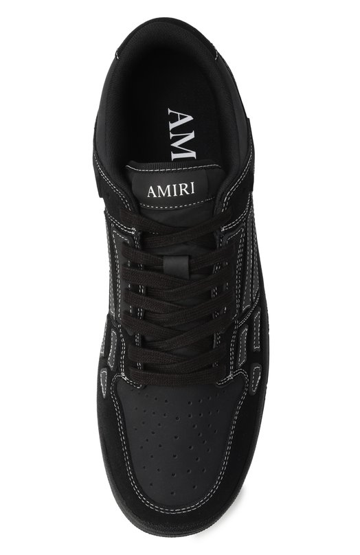 Кожаные кеды Skel-Top Amiri AMF0SR1110 Чёрный  AMF0SR1110 Фото 6