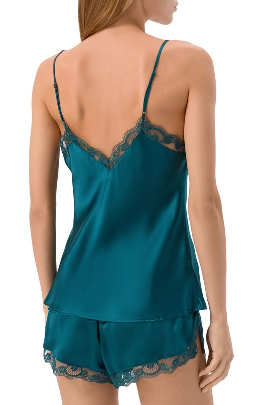 Шелковый топ SimonePerele 1F8902 Зелёный  1F8902 Фото 4