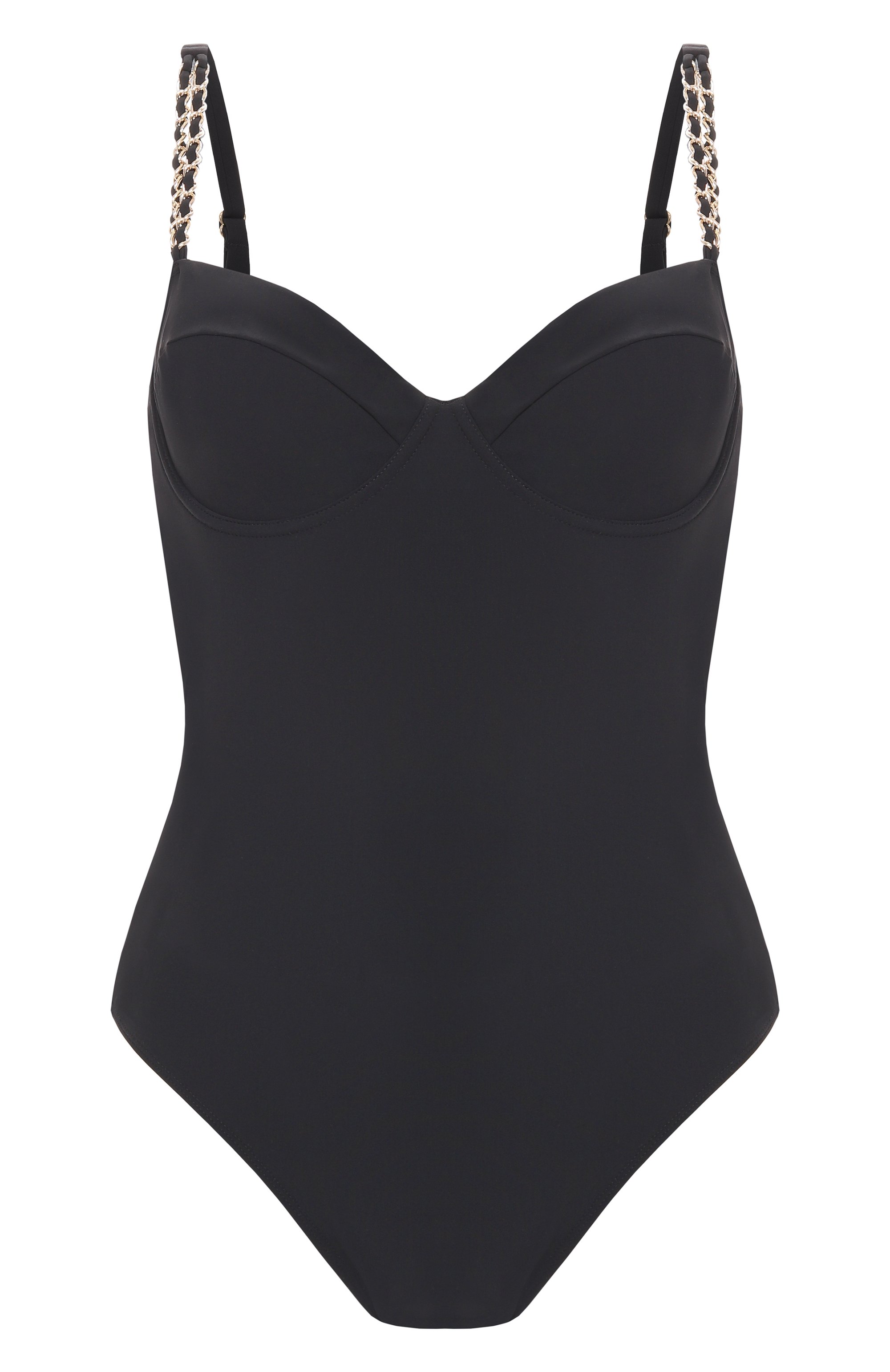 Слитный купальник AUBADE черного цвета по цене 25380 руб., арт. 4P55, фото 1 Слитный купальник AUBADE, арт. 4P55, фото 1