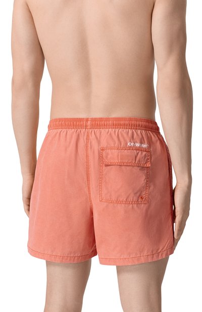 Плавки-шорты OFF-WHITE кораллового цвета по цене 43950 руб., арт. 0MFA020F22FAB002, фото 3 Плавки-шорты OFF-WHITE, арт. 0MFA020F22FAB002, фото 3