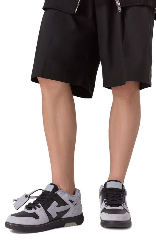 Замшевые кеды Out of Office Off-White 0MIA189S25LEA0070510 Серый  0MIA189S25LEA0070510 Фото 3