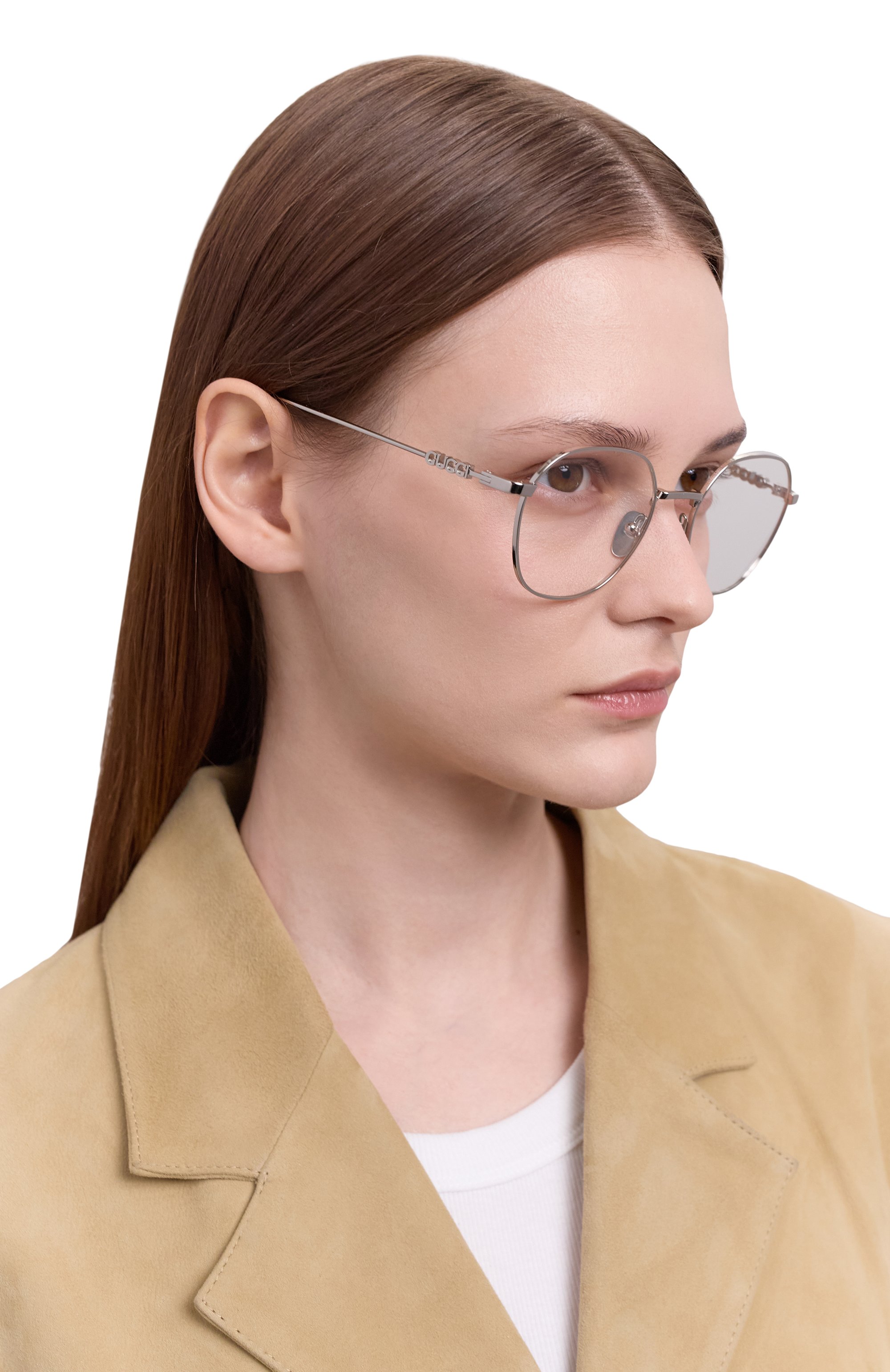 Оправа GUCCI серебряного цвета по цене 36500 руб., арт. GG1939 002, фото 2 Оправа GUCCI, арт. GG1939 002, фото 2