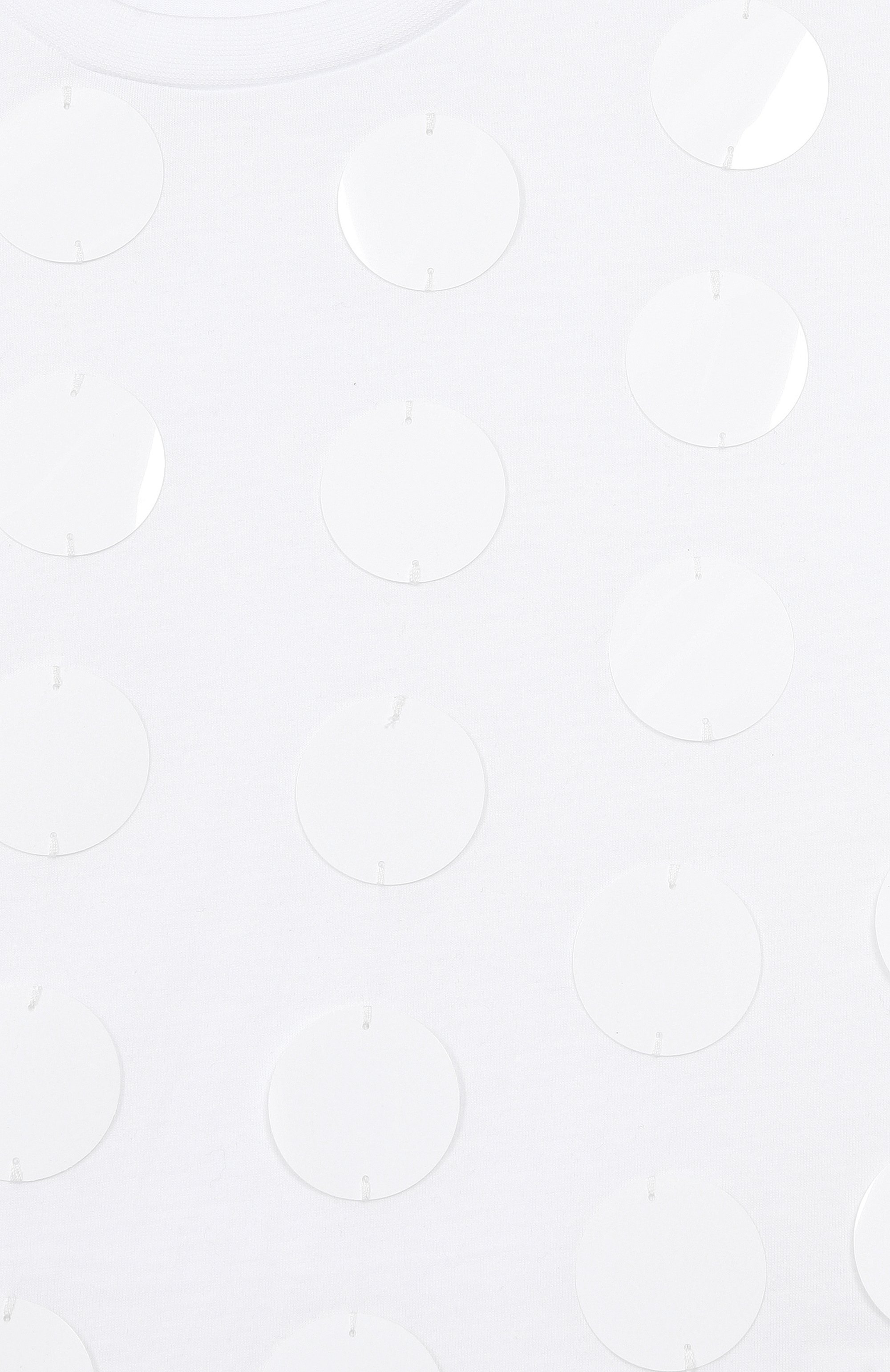 Хлопковая футболка MSGM KIDS белого цвета по цене 13200 руб., арт. S6MSJGTH099, фото 3 Хлопковая футболка MSGM KIDS, арт. S6MSJGTH099, фото 3