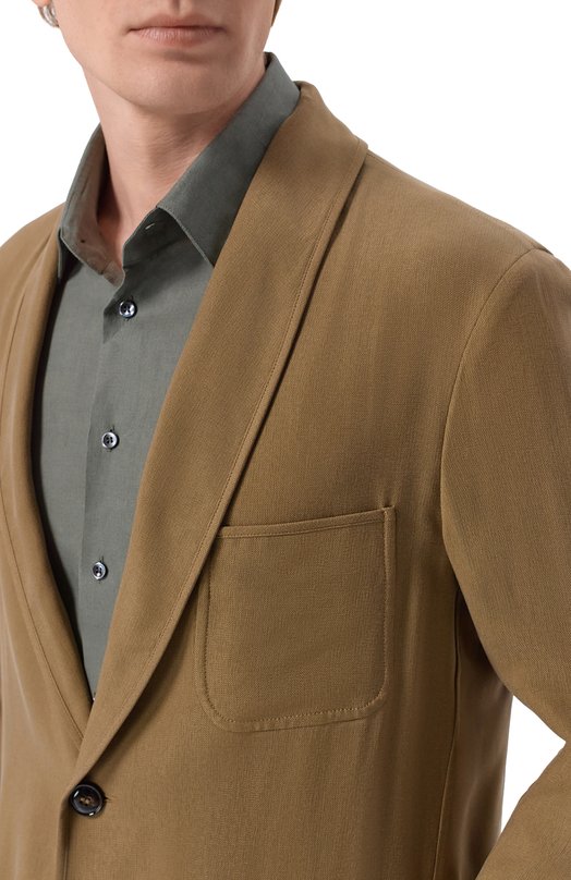 Однобортный пиджак Giorgio Armani GM003427/TE10069 Коричневый  GM003427/TE10069 Фото 5