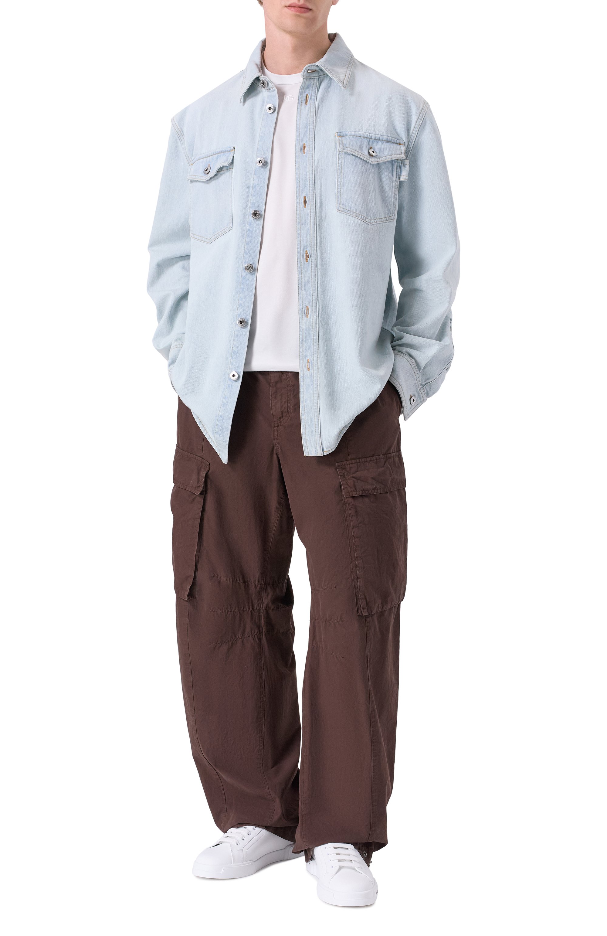 Хлопковые брюки-карго DOLCE & GABBANA, арт. GP13RT/G8NG9, фото 2