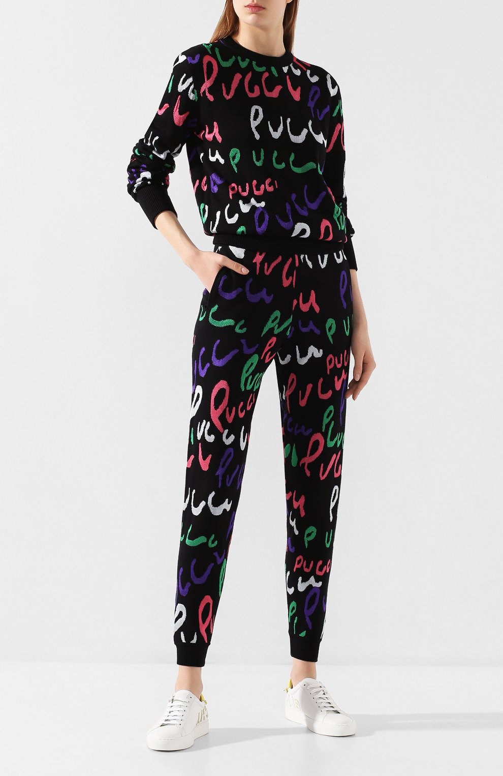 Джоггеры из смеси вискозы и шерсти EMILIO PUCCI, арт. 9RKT01/9R961, фото 2