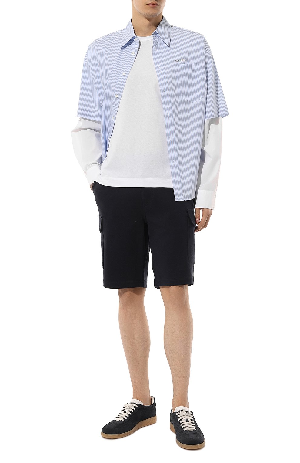 Хлопковые шорты BRUNELLO CUCINELLI, арт. M0T353222G, фото 2