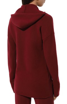 Женский худи из шерсти и кашемира CELINE бордового цвета, арт. 23G05292C | Фото 4 (Длина (для топов): Удлиненные; Статус проверки: Проверена категория, Проверено; Рукава: Длинные; Материал внешний: Шерсть, Кашемир; Рукава от горловины: Длинные; Стили: Кэжуэл, Минимализм; Материал сплава: Проверено, Проставлено; Драгоценные камни: Проставлено; Женское Кросс-КТ: худи-трикотаж, Худи-одежда)