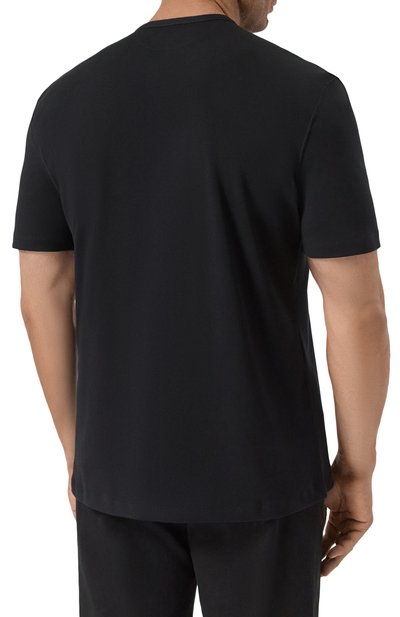 Футболка из вискозы и хлопка BRUNELLO CUCINELLI, арт. MR8061336W, фото 4