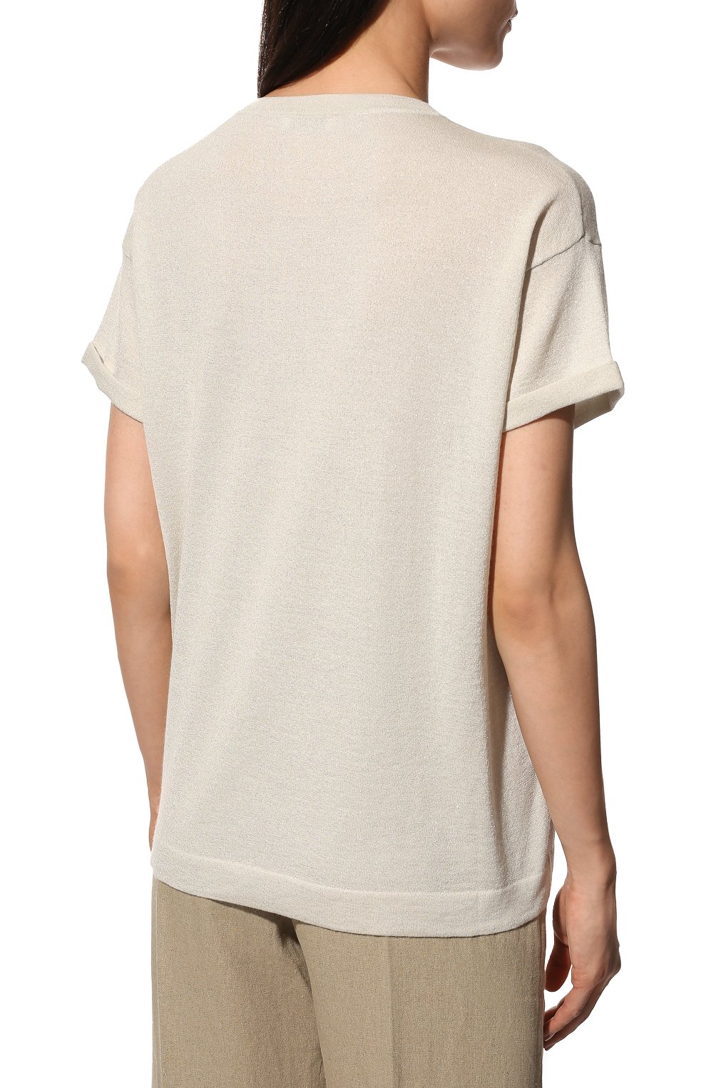 Пуловер из кашемира и шелка BRUNELLO CUCINELLI, арт. 221M41810000, фото 4