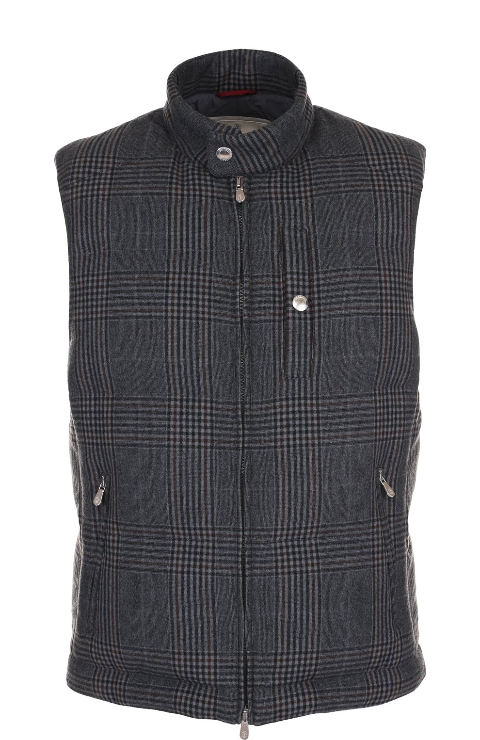 Утепленный жилет из смеси шерсти и кашемира на молнии BRUNELLO CUCINELLI, арт. MN4031382, фото 1