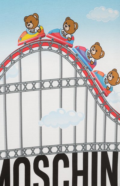 Хлопковая футболка MOSCHINO, арт. HPM03U/LAA23/10-14, фото 3