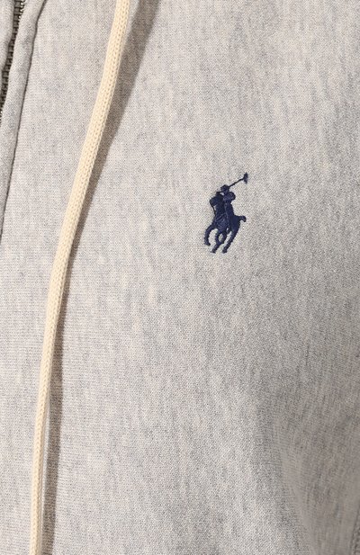 Хлопковый кардиган POLO RALPH LAUREN серого цвета по цене 17800 руб., арт. 211704753, фото 5 Хлопковый кардиган POLO RALPH LAUREN, арт. 211704753, фото 5