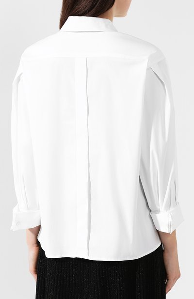 Хлопковая рубашка EMPORIO ARMANI белого цвета по цене 38300 руб., арт. 6G2C62/2N2IZ, фото 4 Хлопковая рубашка EMPORIO ARMANI, арт. 6G2C62/2N2IZ, фото 4