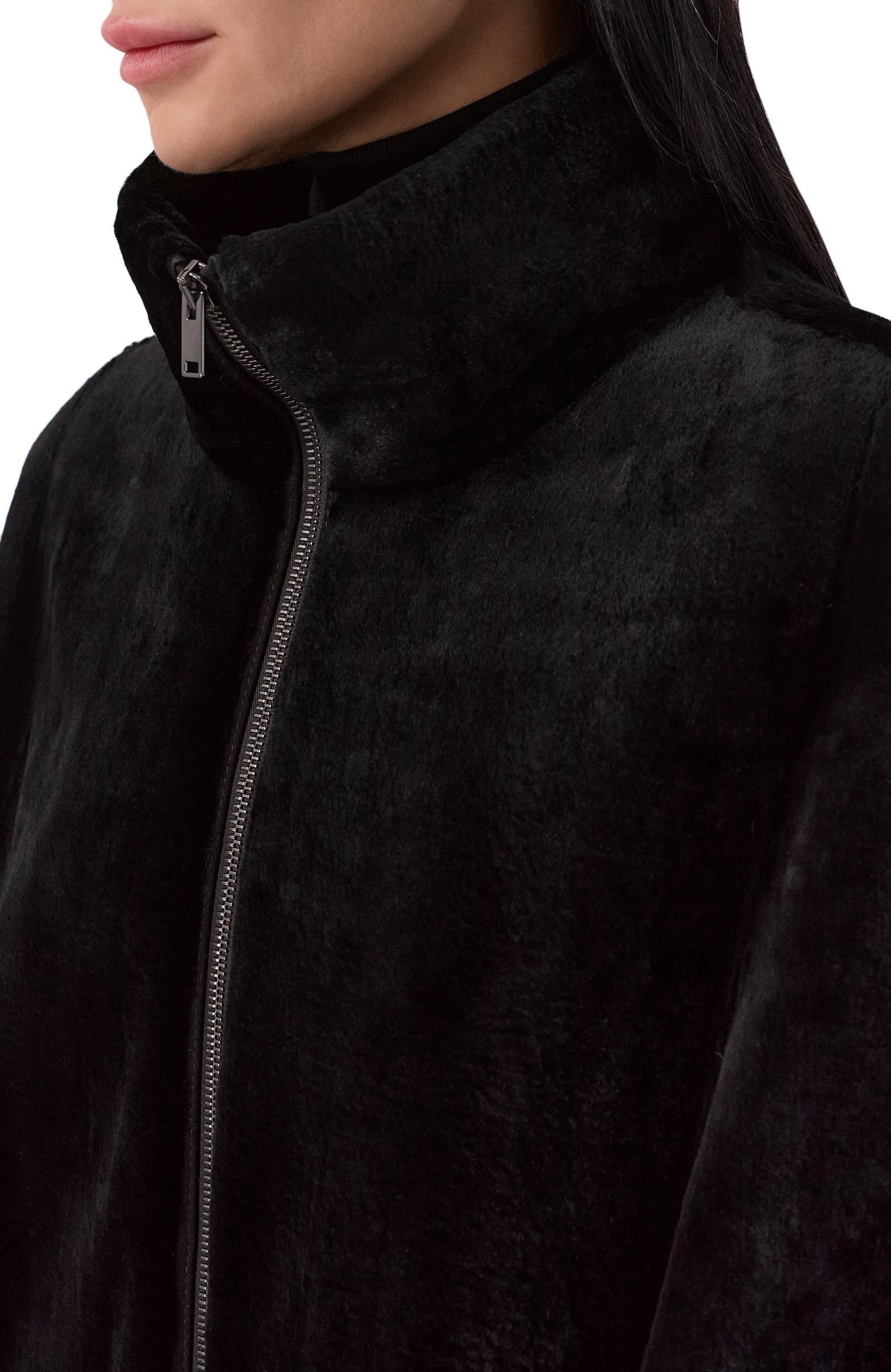 Бомбер из норки MVST черного цвета по цене 1685000 руб., арт. M041/MINK BLACK SHAVED, фото 5 Бомбер из норки MVST, арт. M041/MINK BLACK SHAVED, фото 5
