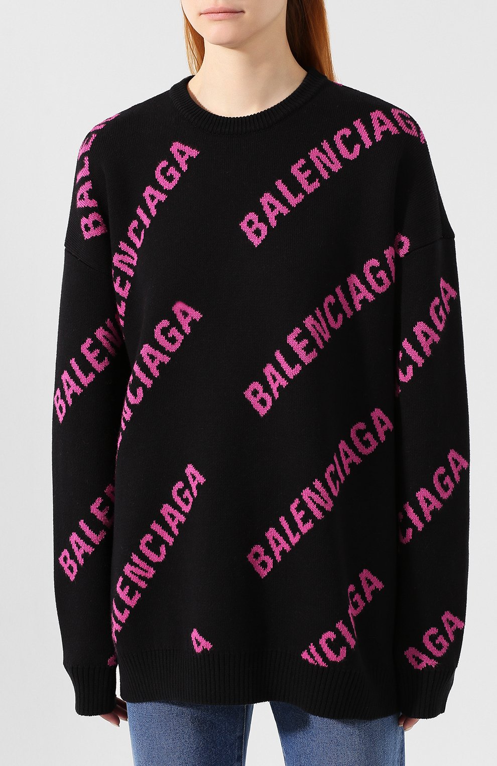 Пуловер из смеси хлопка и шерсти BALENCIAGA, арт. 576320/T3153, фото 3