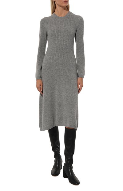 Платье из шерсти и кашемира LORENA ANTONIAZZI серого цвета по цене 82800 руб., арт. A24121AM51A/2472, фото 3 Платье из шерсти и кашемира LORENA ANTONIAZZI, арт. A24121AM51A/2472, фото 3