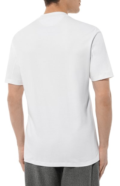 Футболка из хлопка и шелка BRUNELLO CUCINELLI, арт. MM8201308, фото 4