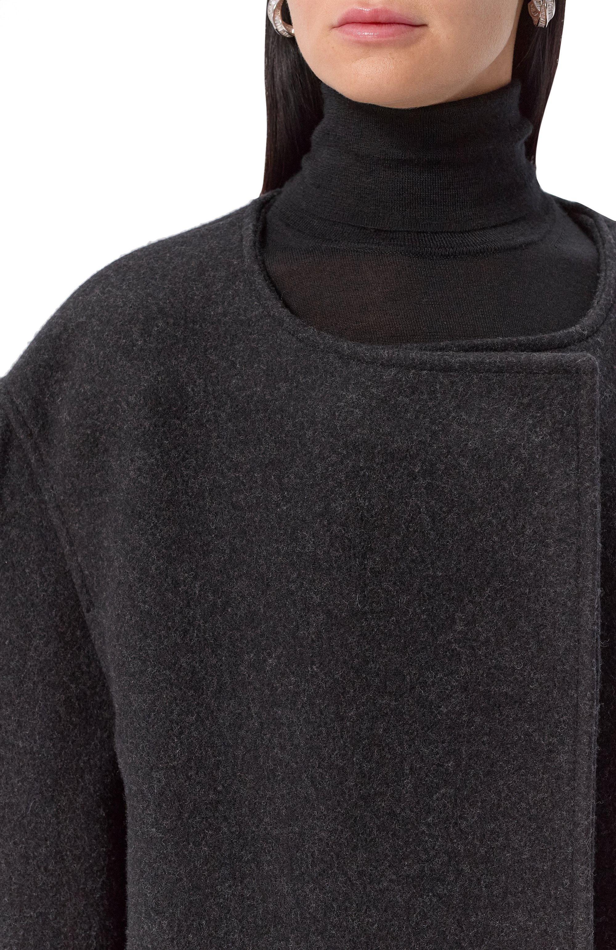 Шерстяное пальто TOTEME, арт. 254-WR00259-FB0494, фото 5