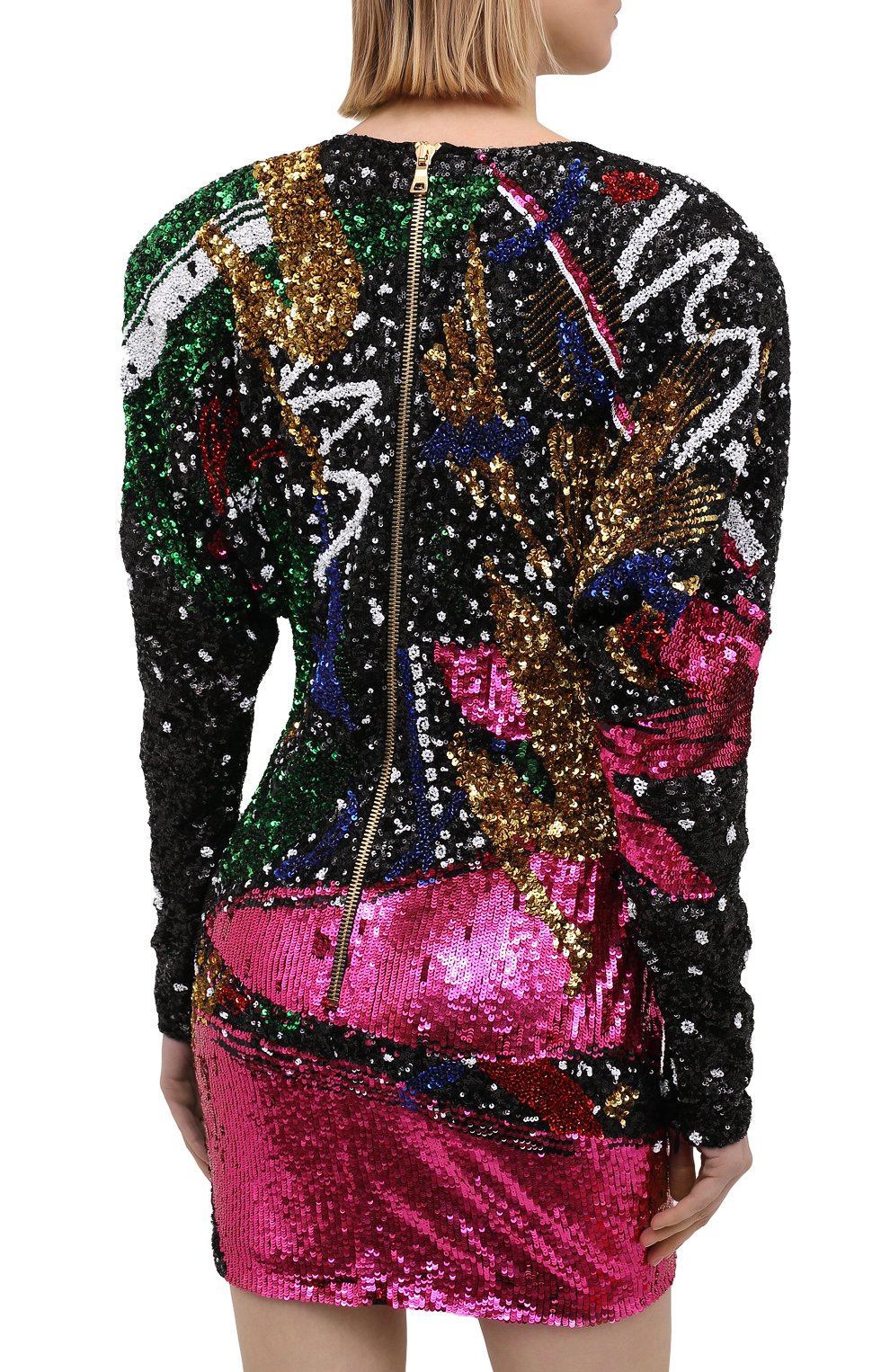 Платье с пайетками BALMAIN, арт. VF16267/P064, фото 4