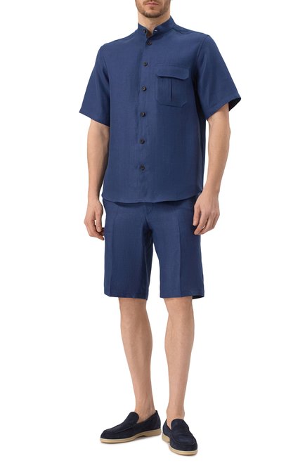 Мужские льняные шорты CORNELIANI, арт. 254593-2514108