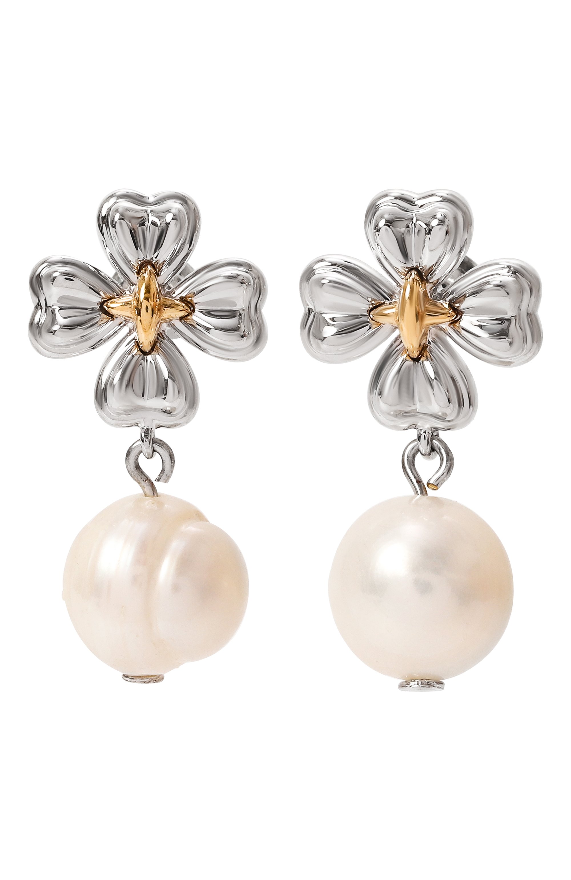 Серьги SSIL серебряного цвета по цене 15300 руб., арт. SS23FEC023CBFFFPP/M, фото 1 Серьги SSIL, арт. SS23FEC023CBFFFPP/M, фото 1