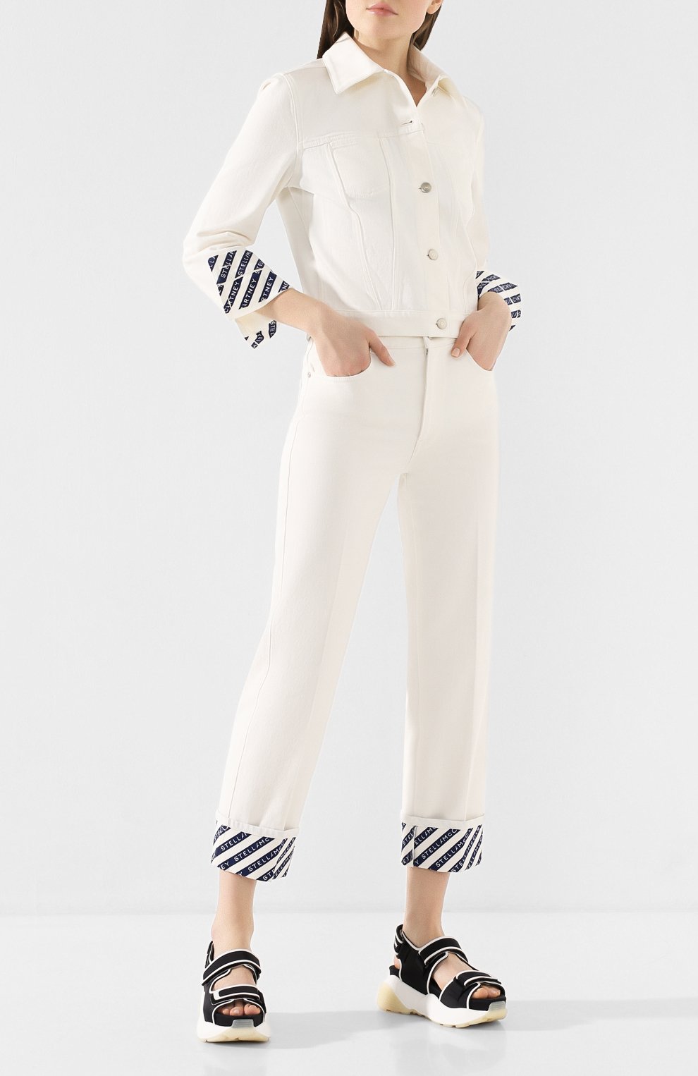 Джинсовая куртка STELLA MCCARTNEY белого цвета по цене 62950 руб., арт. 600260/SNH92, фото 2 Джинсовая куртка STELLA MCCARTNEY, арт. 600260/SNH92, фото 2