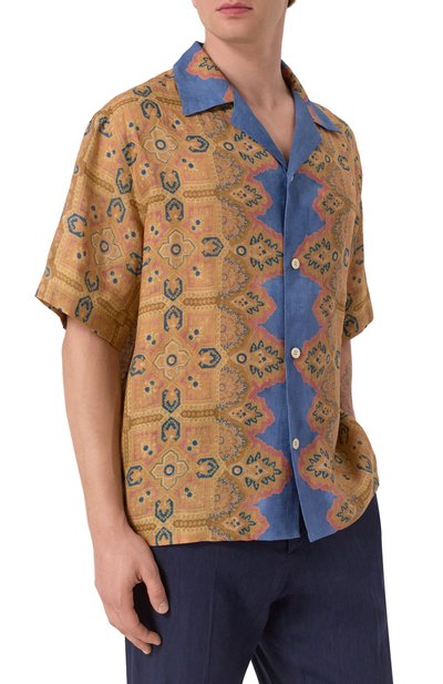 Льняная рубашка VALENTINO, арт. 6V3AA111AMW, фото 3