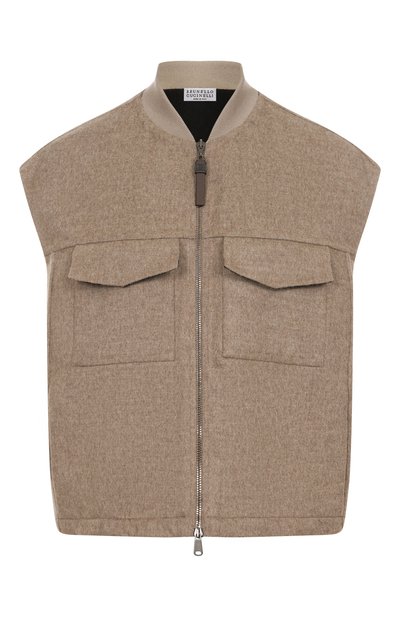 Женский шерстяной жилет BRUNELLO CUCINELLI, арт. MP565HZ906