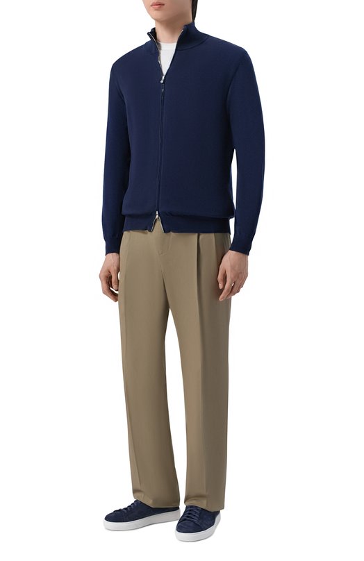 Хлопковый кардиган Andrea Campagna M5425-1007 Синий  M5425-1007 Фото 2